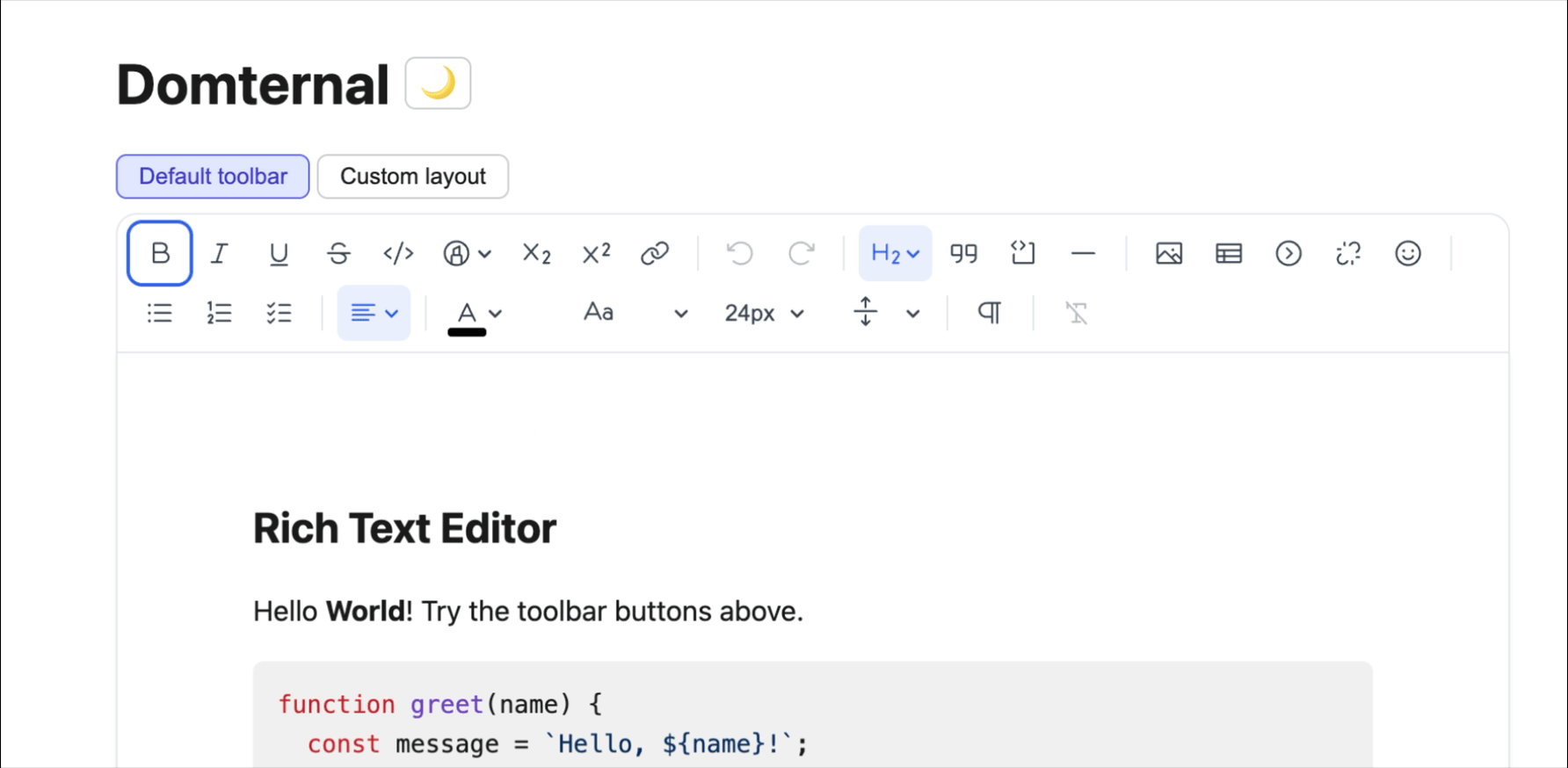 Focus ring moving between toolbar buttons with ArrowRight