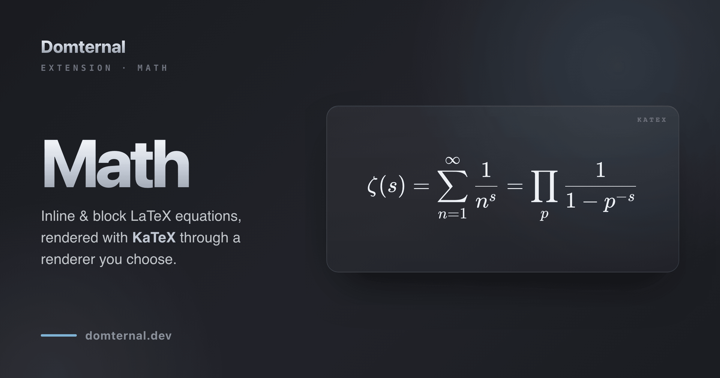 Adding LaTeX Math to the Editor, Without Bundling a Math Engine