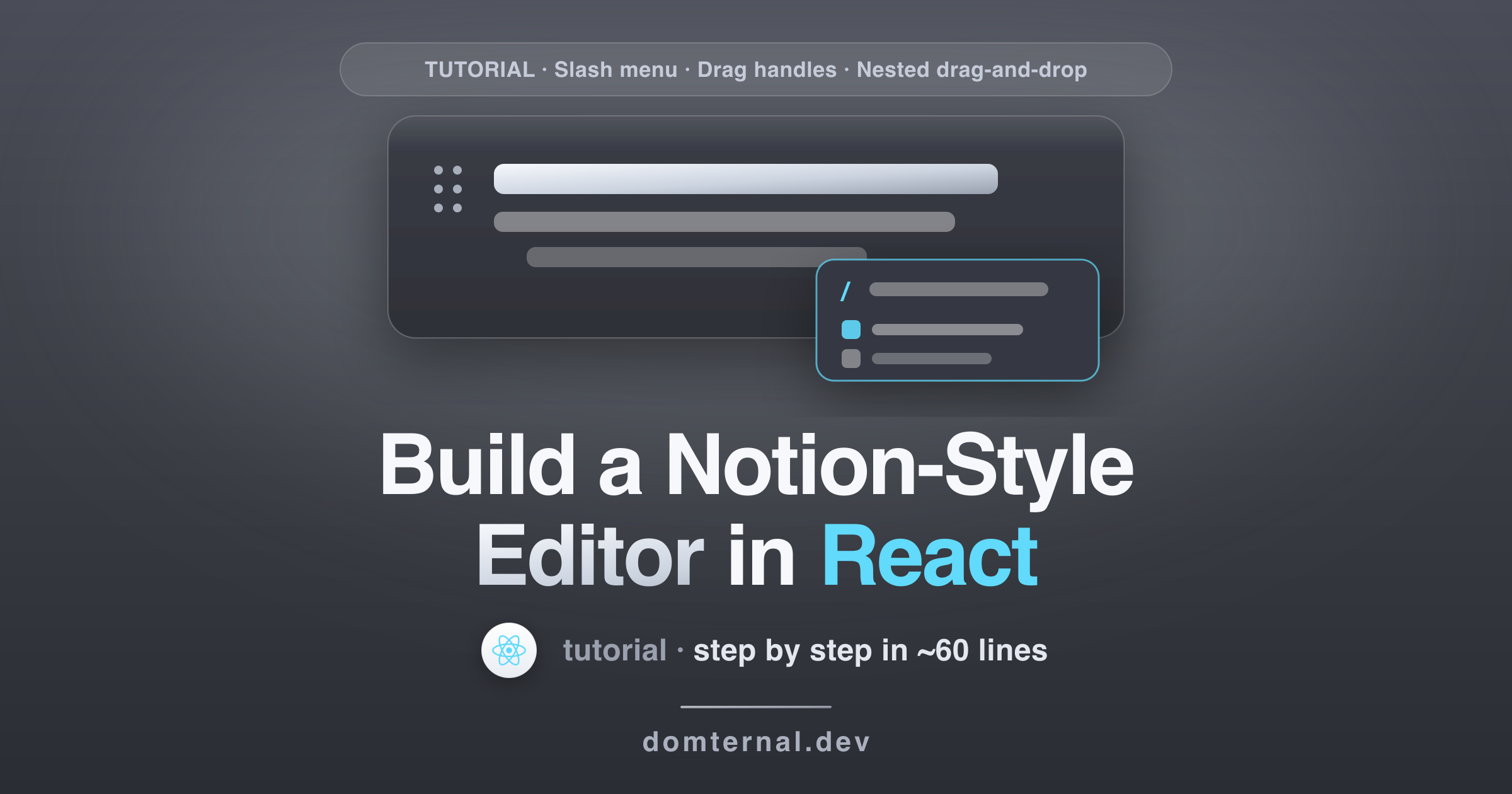 Build a Notion-Style Editor in React